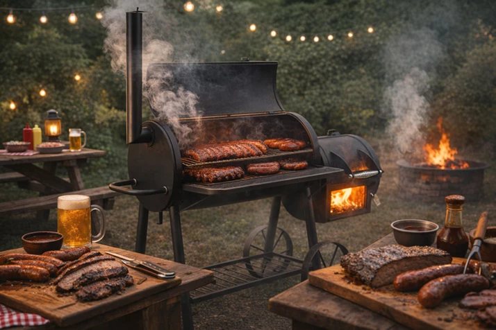 Ste BBQ ljubitelj? Oglejte si naše profesionalne smokerje in žare za dimljeno kuhanje!