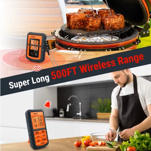ThermoPro TP08C – digitalni termometer za notranjo temperaturo z 2 sondama