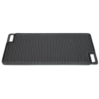   Grilldepot – dvostranska litoželezna žar plošča 46 × 26 cm