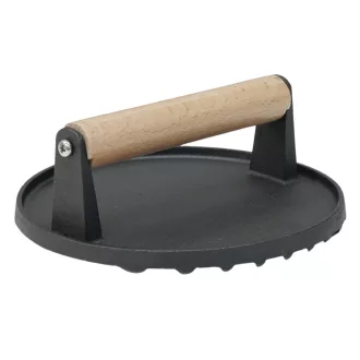   Grilldepot – litoželezna plošča / stiskalnik za meso 17,5 cm