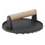 Grilldepot – litoželezna plošča / stiskalnik za meso 17,5 cm