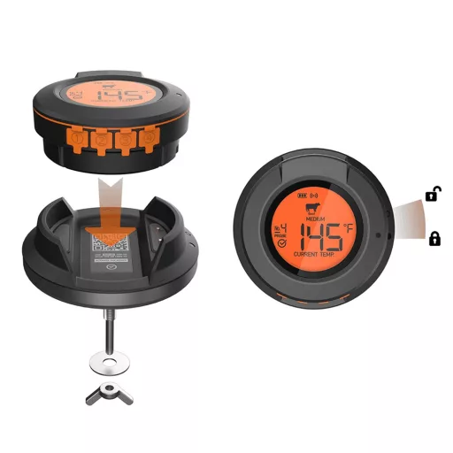 Termometer, primeren za montažo na Grilldepot Smart žar