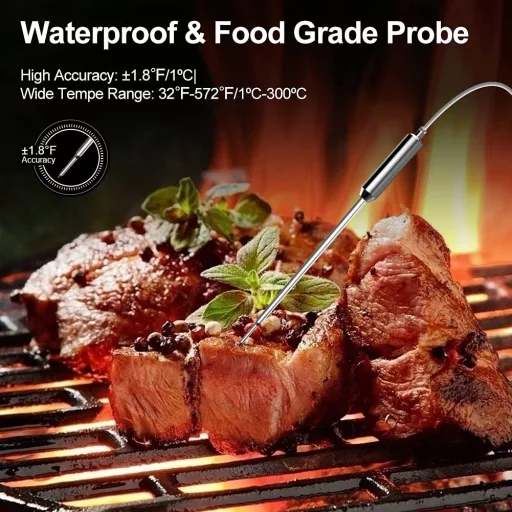 Cloud BBQ – digitalni Bluetooth termometer za notranjo temperaturo (4 sonde)