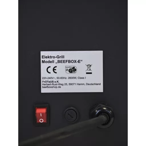 E-Beefbox Black Steak – električni žar 850 °C 2.6kW